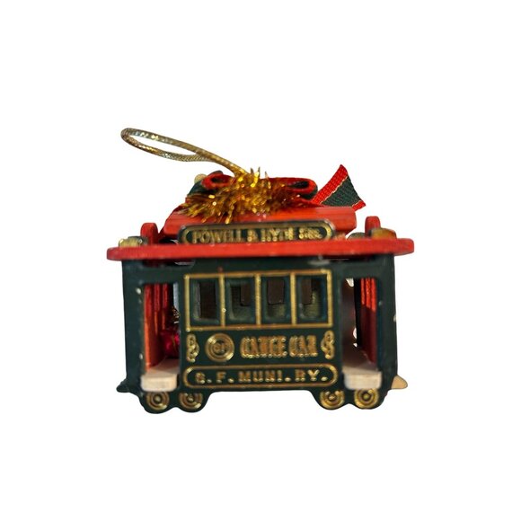 Vintage San Francisco Cable Car Ornament Powel & Hyde Sts. S.F. Muni RY. - Picture 2 of 4